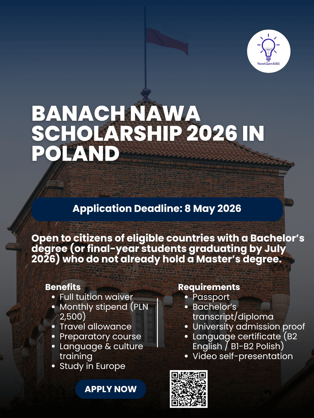 Banach NAWA Scholarship Programme (Poland) 2026