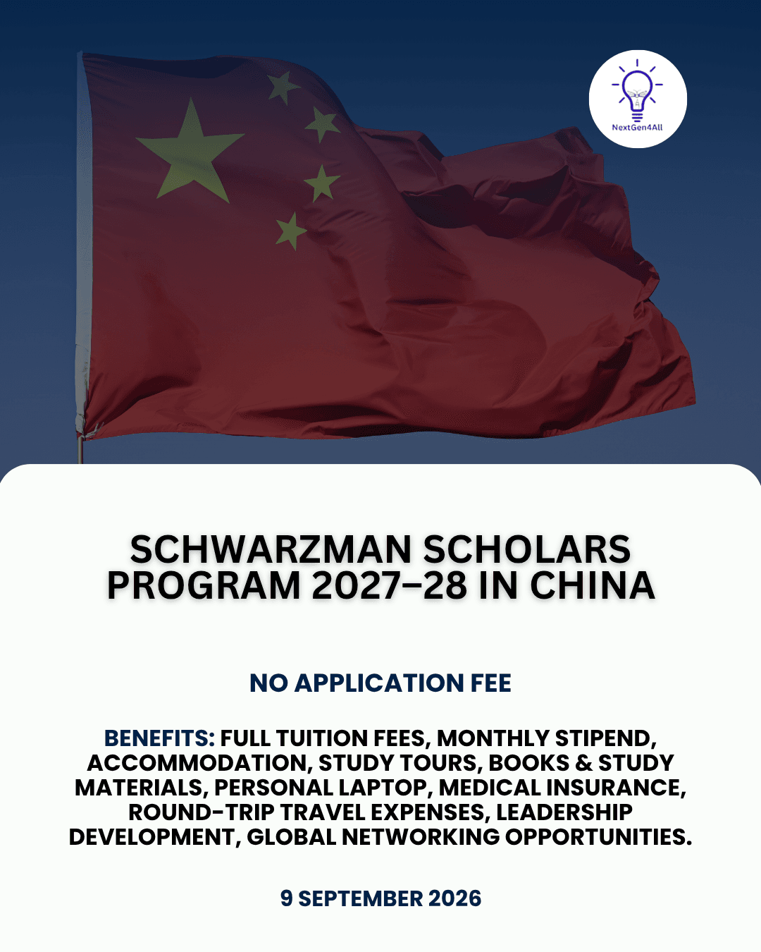 Schwarzman Scholars Program 2027–28 in China | Fully Funded