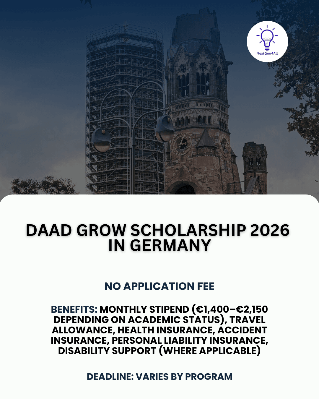 DAAD GROW Scholarship 2026 in Germany | Fully Funded