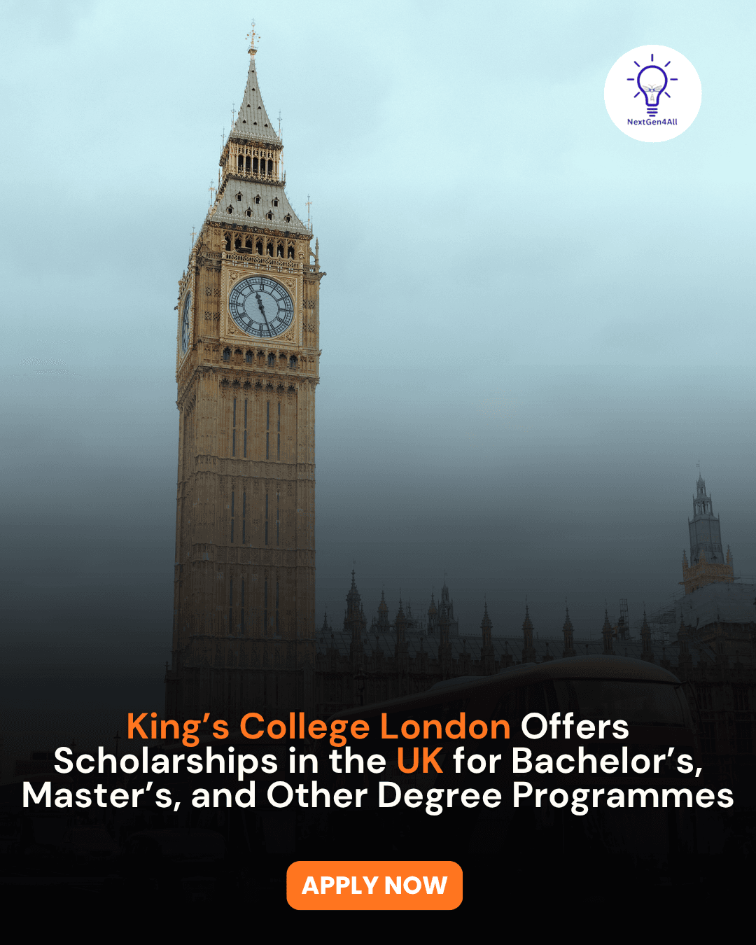 King’s College London Scholarships 2026 | Study in the UK